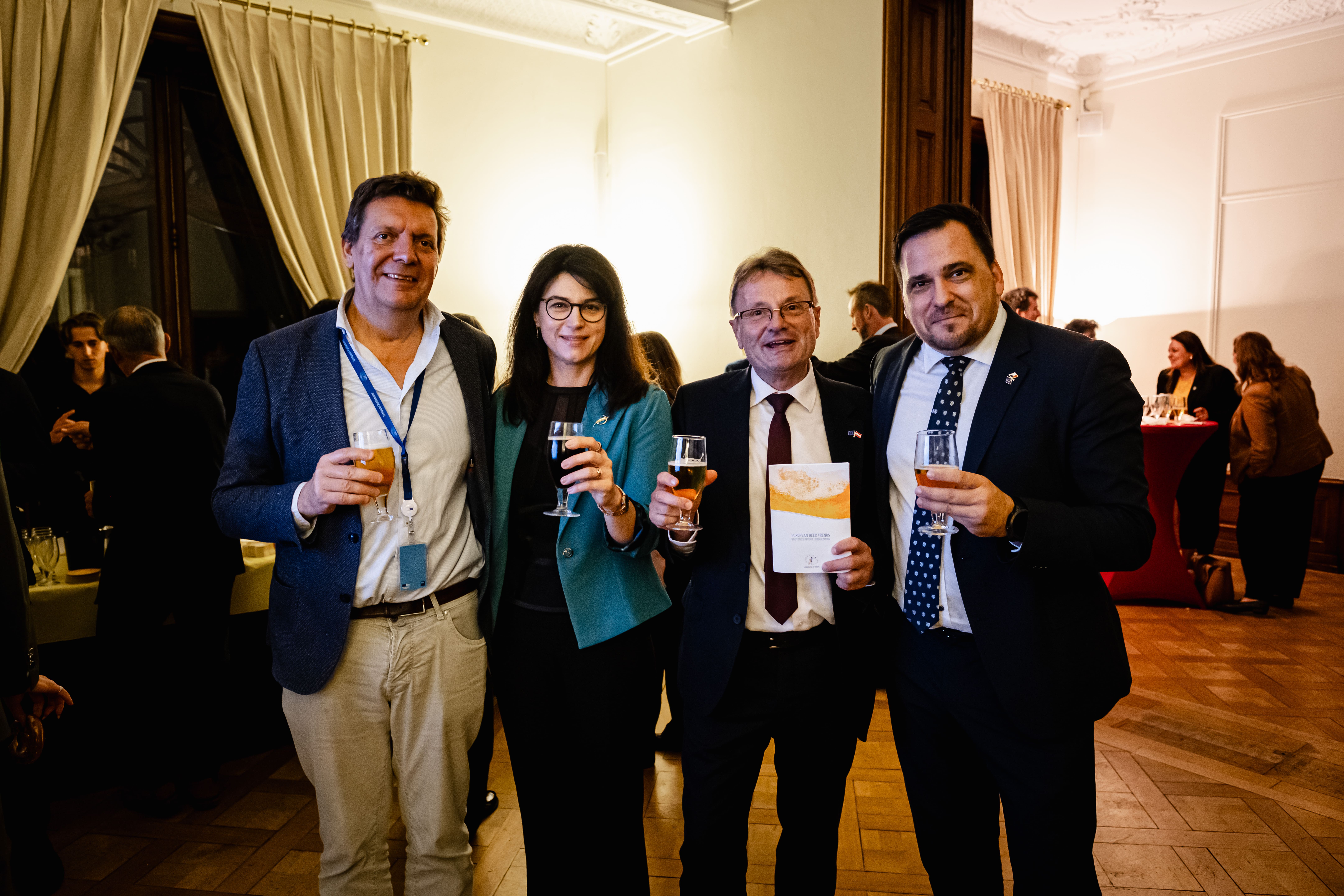 Photos of the European Beer Group reception marking European Beer Month in Strasbourg